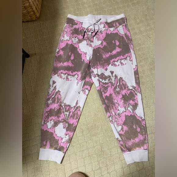 Joy lab women’s tye dye crew neck hoodie with matching sweater pants size xl, L - Picture 3 of 14